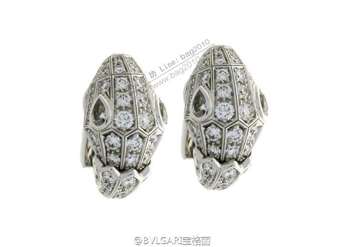 Bvlgari飾品 寶格麗蛇系列多多蛇耳釘 925銀耳環  zgbq3281